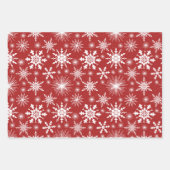 Snowflakes en snoepjes voor feestdagen inpakpapier vel (Voorkant 2)