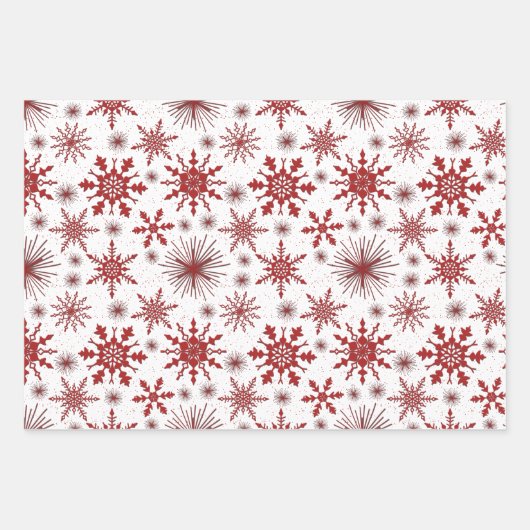 Snowflakes en snoepjes voor feestdagen inpakpapier vel (Voorkant)