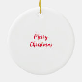 Snowflakes en Snowman-Ornament voor kerstbomen Keramisch Ornament (Achterkant)