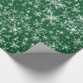 Snowflakes en spaarpjes naadloos patroon cadeaupapier (Hoek)