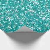 Snowflakes en spaarpjes naadloos patroon cadeaupapier (Hoek)
