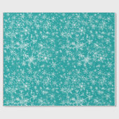 Snowflakes en spaarpjes naadloos patroon cadeaupapier (Vlak)