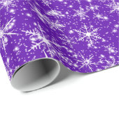 Snowflakes en spaarpjes naadloos patroon cadeaupapier (Rol Hoek)