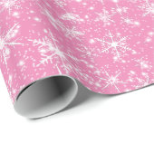 Snowflakes en spaarpjes naadloos patroon cadeaupapier (Rol Hoek)