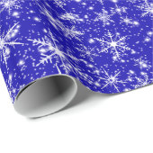 Snowflakes en spaarpjes naadloos patroon cadeaupapier (Rol Hoek)