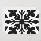 Snowflakes familie met prettige kerst feestdagenkaart (Achterkant)