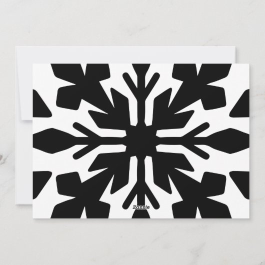 Snowflakes familie met prettige kerst feestdagenkaart (Achterkant)