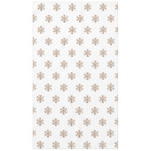Snowflakes Faux Gold Glitter Diamonds kerstmis Tafelkleed (Voorkant)