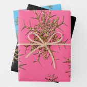 Snowflakes Festive Holiday Inpakpapier Vel (In situ)