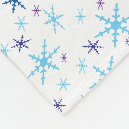 Snowflakes Fleece Blanket (Hoek)