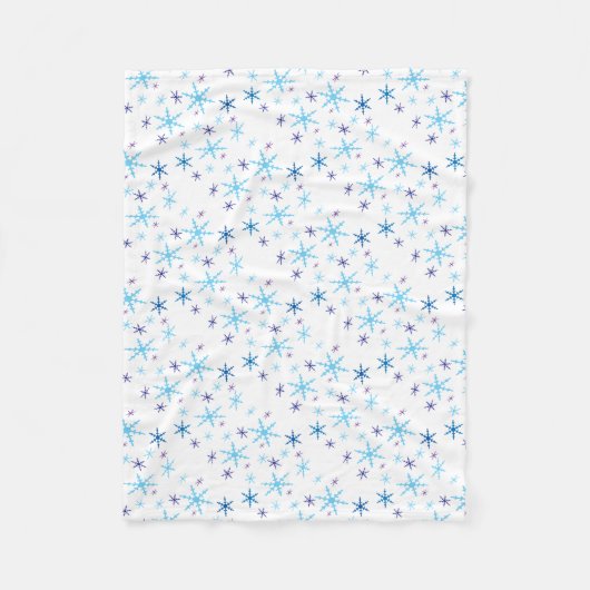Snowflakes Fleece Blanket (Voorkant)