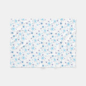 Snowflakes Fleece Blanket Deken (Voorkant (Horizontaal))