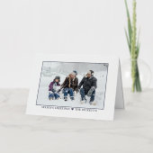 Snowflakes foto echt folie feestdagenkaart (Voorkant)