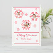 Snowflakes Foto van Merry Kerstmis (Staand voorkant)
