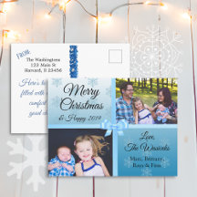 Snowflakes, foto's van de prettige kerstfamilie
