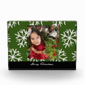 Snowflakes-fotoscript voor Merry Kerstmis Fotoblokken (Voorkant)