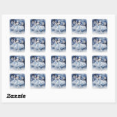 Snowflakes from The Nutcracker Ballet Vierkante Sticker (Vel)