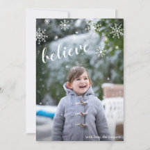 Snowflakes geloven in Eenvoudige kerstfoto's