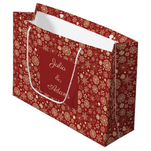 Snowflakes Gift Bag Groot Cadeauzakje
