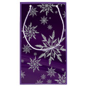 Snowflakes Gift Bag Klein Cadeauzakje (Achterkant)
