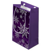 Snowflakes Gift Bag Klein Cadeauzakje (Achterkant Gekanteld)