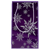 Snowflakes Gift Bag Klein Cadeauzakje (Voorkant)