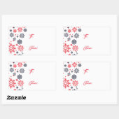 Snowflakes Gift Label Stickers (Vel)