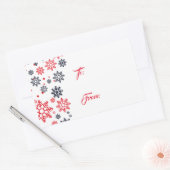 Snowflakes Gift Label Stickers (Envelop)