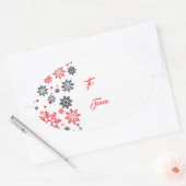 Snowflakes Gift Label Stickers (Envelop)