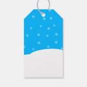 Snowflakes Gnome Cute Deer Cadeaulabel (Achterkant)