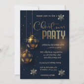 Snowflakes Gold Balls kerst korporaal Kaart (Voorkant)