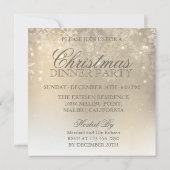 Snowflakes Gold gepersonaliseerde vakantie | Uitno Kaart (Achterkant)