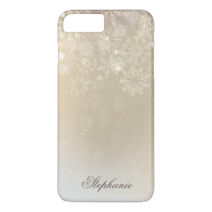 Snowflakes Gold Persoonlijke feestdag   Telefonisc Case-Mate iPhone Case
