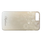 Snowflakes Gold Persoonlijke feestdag | Telefonisc Case-Mate iPhone Case (Achterkant (Horizontaal))