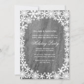 Snowflakes & Granite Corporate Holiday Uitnodiging (Voorkant)