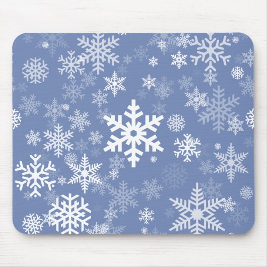 Snowflakes Graphic Customize Color Background on a Muismat (Voorkant)