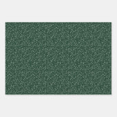 Snowflakes Green Holiday Inpakpapier Vel (Voorkant 2)