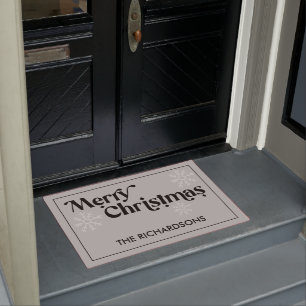 Snowflakes Grey Deurmat