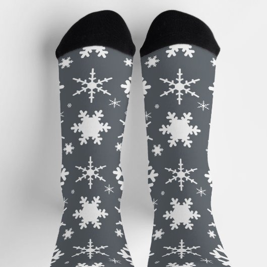 Snowflakes Grey Sokken (Top)
