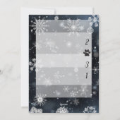 Snowflakes Happy Pawlidays Cat Dog Feestdagenkaart (Achterkant)