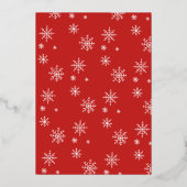 Snowflakes Happy Pawlidays Dog Folie Feestdagenkaart (Achterkant)