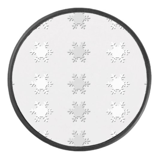 Snowflakes Hockey Puck (Voorkant)