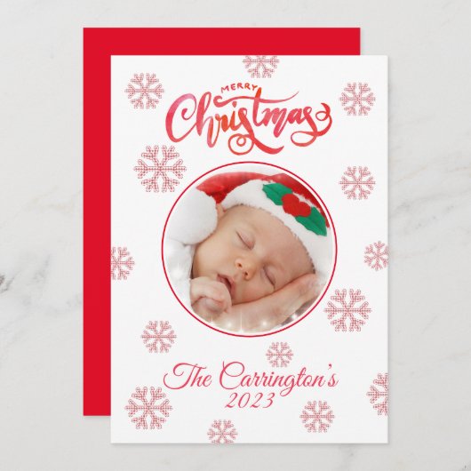 Snowflakes Holiday (Voorkant / Achterkant)