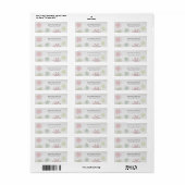Snowflakes Holiday/Adresetiketten Etiket (Full Sheet)