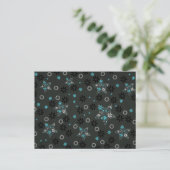Snowflakes Holiday Briefkaart (Staand voorkant)