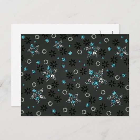 Snowflakes Holiday Briefkaart (Voorkant / Achterkant)