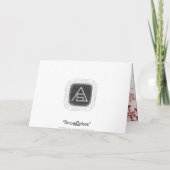 Snowflakes Holiday Card Feestdagen Kaart (Achterkant)