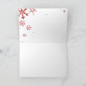 Snowflakes Holiday Card Feestdagen Kaart (Binnen)