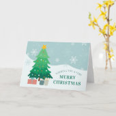 Snowflakes Holiday Kaart (Gele Bloem)