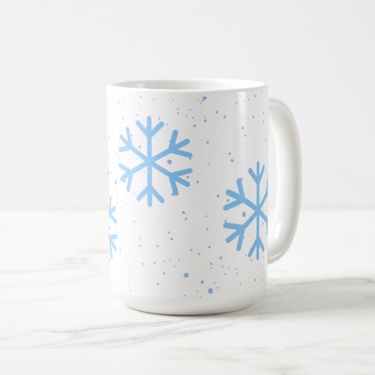 Snowflakes Holiday Mok (Voorkant rechts)